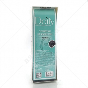 Doily Серветки безворсові в коробці 4,5*6,5 см ЧОРНИЙ, 425