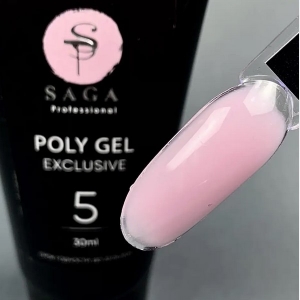 SAGA Exclusive Polygel № 5 (тюбик), 30 мл