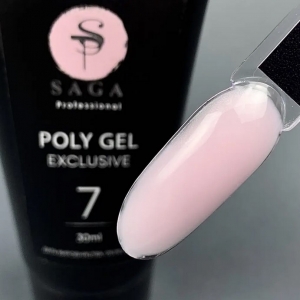 SAGA Exclusive Polygel № 7 (тюбик), 30 мл