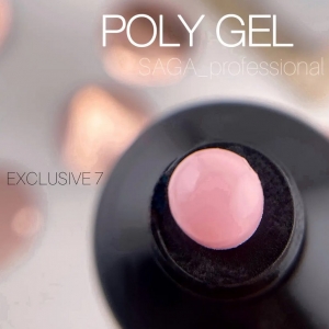 SAGA Exclusive Polygel № 7 (тюбик), 30 мл