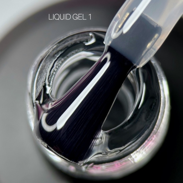 Saga Гель для нарощування з пензликом LIQUID №01, 15 мл