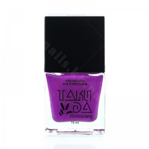 018 TakiDa Лак-фарба для стемпінгу Яскраво-фіолетовий, 10 ml