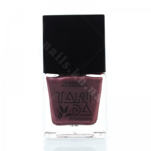 033 TakiDa Лак-фарба для стемпінгу Бордово-червоний перл хром, 10 ml