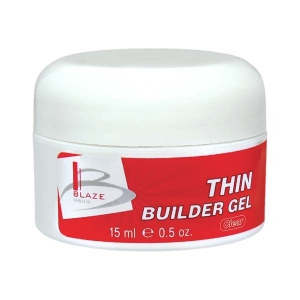 Blaze Nails Thin Builder Gel - УФ конструюючий гель рідкий / Clear 15 мл