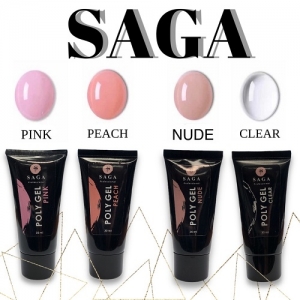 SAGA Poly Gel - Clear (тюбик), 30 мл