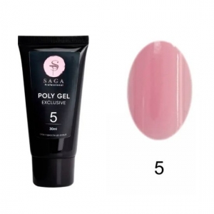 SAGA Exclusive Polygel № 5 (тюбик), 30 мл