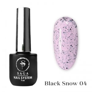 Saga Гель-лак Black Snow №04, 9 мл