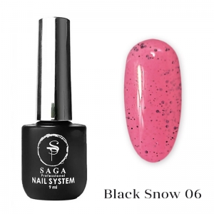 Saga Гель-лак Black Snow №06, 9 мл