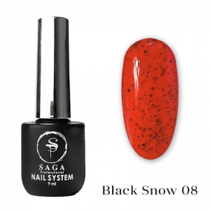 Saga Гель-лак Black Snow №08, 9 мл