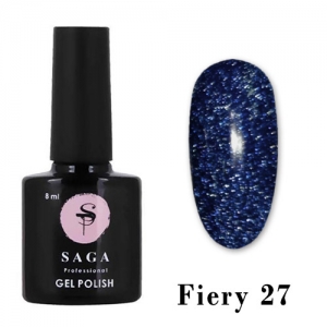 SAGA Гель-лак світловідбиваючий Fiery № 27, 8 мл