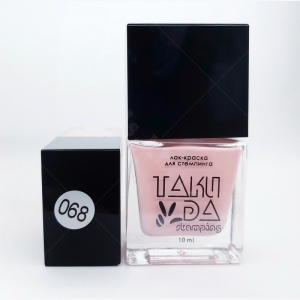 068 TakiDa Лак-фарба для стемпінгу Пудрова Троянда, 10 ml