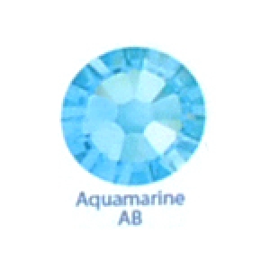 Стразы Swarovski цветные Aquamarine AB SS5, 100шт