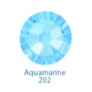 Стразы Swarovski цветные Aquamarine SS5, 100 шт