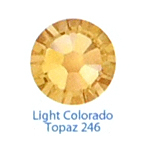 Стразы Swarovski цветные Light Colorado Topaz SS3, 100 шт