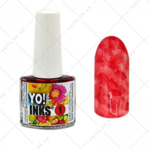 Yo!Nails Чернила INKS - 1, красный
