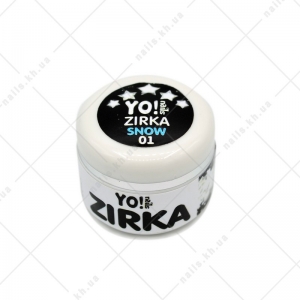 Yo!Nails Zirka Snow №1, белый, 5мл